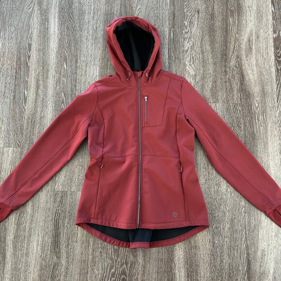 Mondetta Outdoor Project Adventure Dark Orchid Jacket Hooded Softshell S/P VGUC - Picture 2 of 13